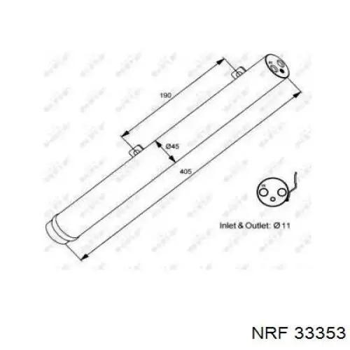 Tanque de recepção do secador de aparelho de ar condicionado NRF 33353 preço, a partir de 53,33 USD
