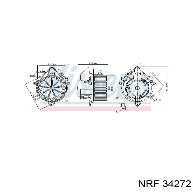 46723715 Fiat/Alfa/Lancia Motor de ventilador de forno (de aquecedor de salão)