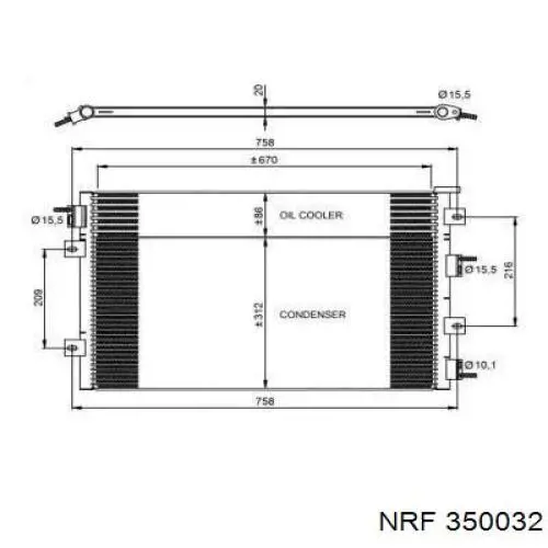 Compre 05143537AA Chrysler Radiador de aparelho de ar condicionado
