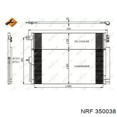Compre 822616 VALEO Radiador de aparelho de ar condicionado