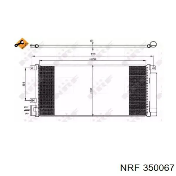 Radiador de aparelho de ar condicionado NRF 350067 preço, a partir de 100,45 USD