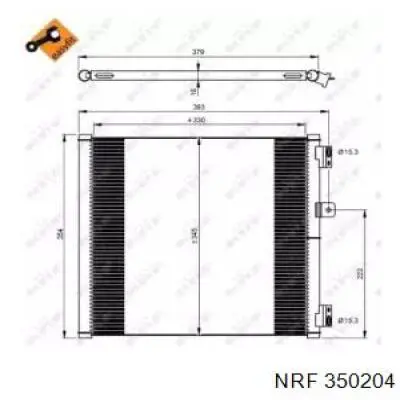 350204 NRF Radiador de aparelho de ar condicionado