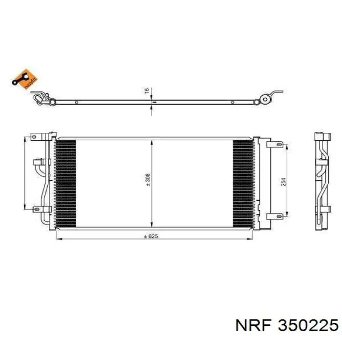 Compre 42458588 General Motors Radiador de aparelho de ar condicionado
