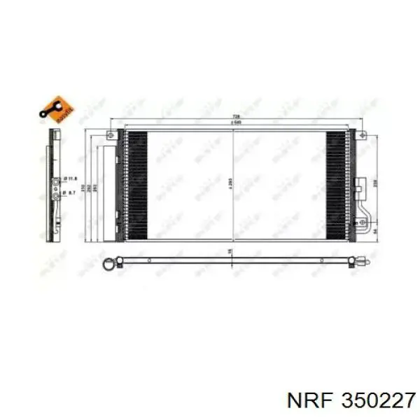 Radiador de aparelho de ar condicionado RC940390 Signeda