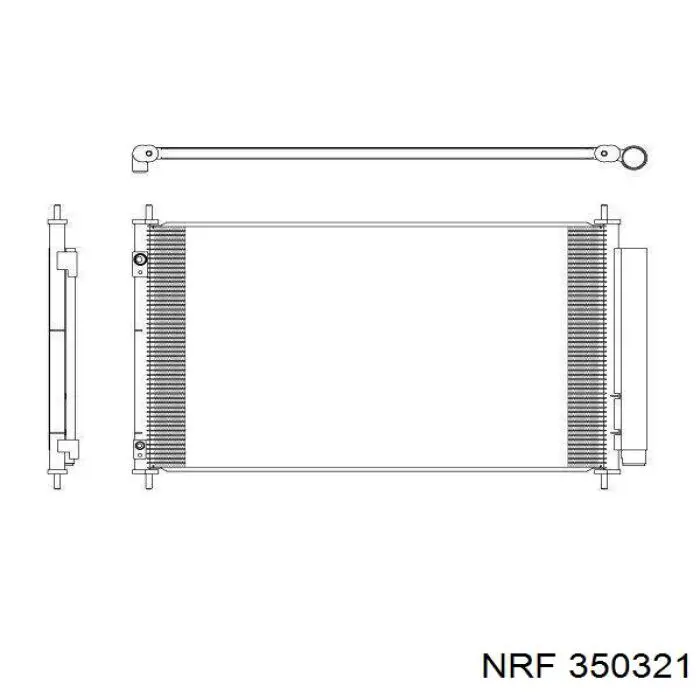 CF20441 Delphi Radiador de aparelho de ar condicionado