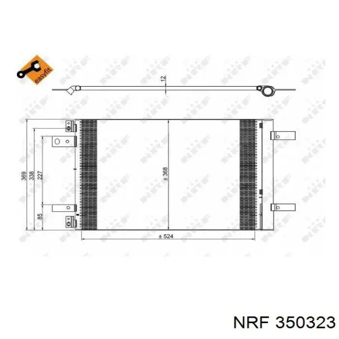 9816746580 Toyota Radiador de aparelho de ar condicionado