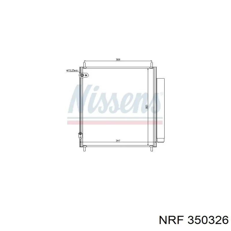 Radiador de aparelho de ar condicionado NRF 350326 preço, a partir de 163,45 USD