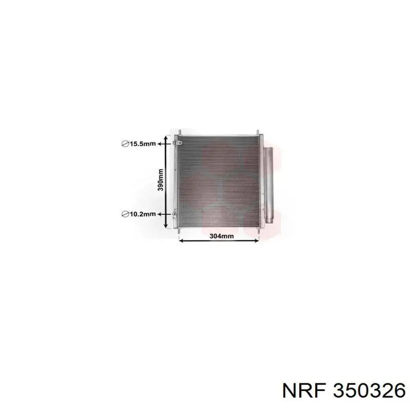 Compre 350326 NRF Radiador de aparelho de ar condicionado