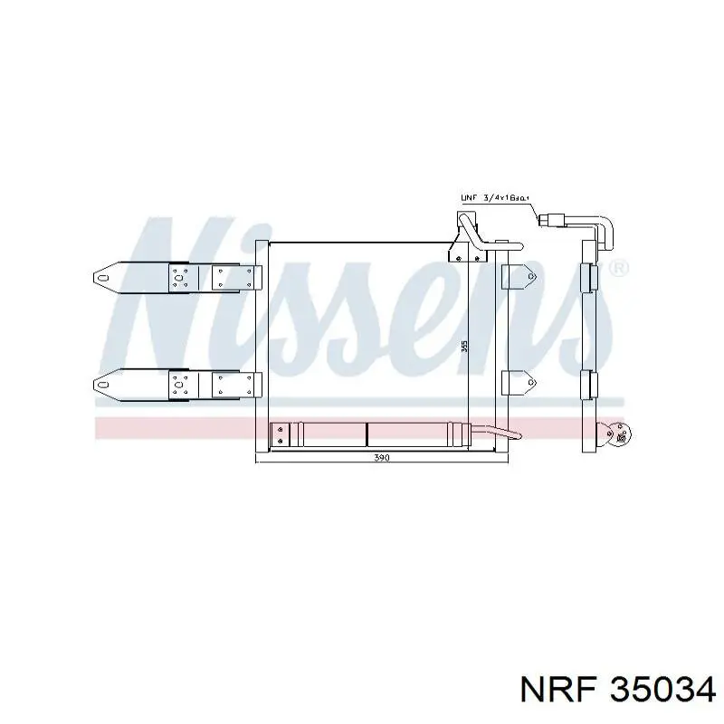 Compre 35034 NRF Radiador de aparelho de ar condicionado
