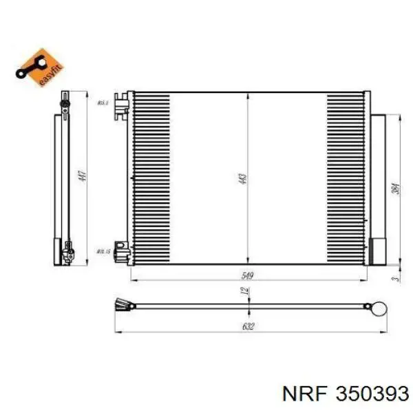 Radiador de aparelho de ar condicionado Kamoka 7800167 preço, a partir de 106,39 USD