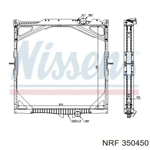 Radiador de aparelho de ar condicionado NRF 350450 preço, a partir de 186,82 USD