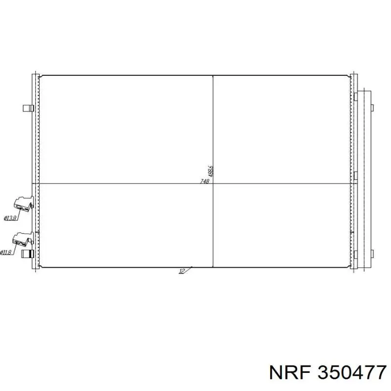 2N0820411 VAG Radiador de aparelho de ar condicionado
