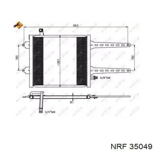 Compre 35049 NRF Radiador de aparelho de ar condicionado