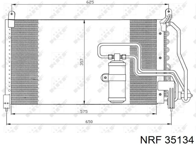Radiador de aparelho de ar condicionado NRF 35134 preço, a partir de 112,35 USD