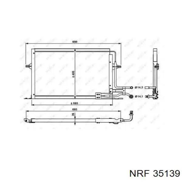 Compre 35139 NRF Radiador de aparelho de ar condicionado