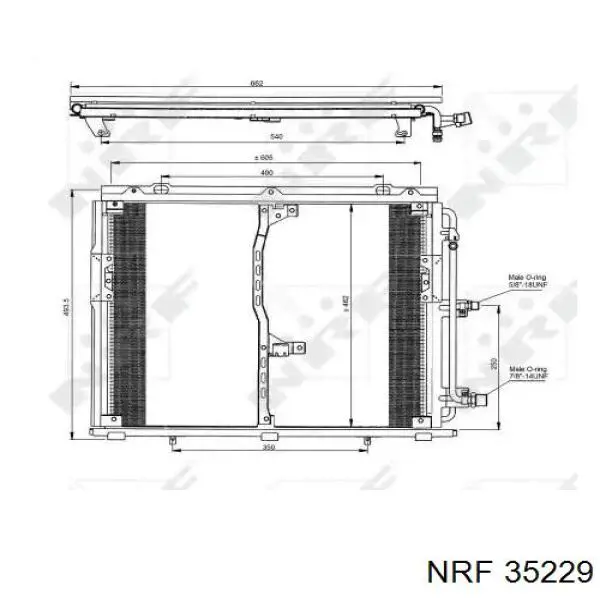 Radiador de aparelho de ar condicionado NRF 35229 preço, a partir de 100,11 USD