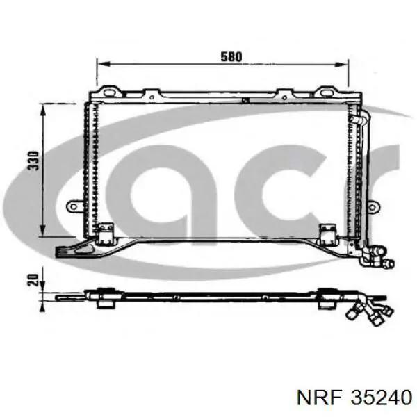 Compre 35240 NRF Radiador de aparelho de ar condicionado