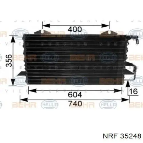 Compre 35248 NRF Radiador de aparelho de ar condicionado