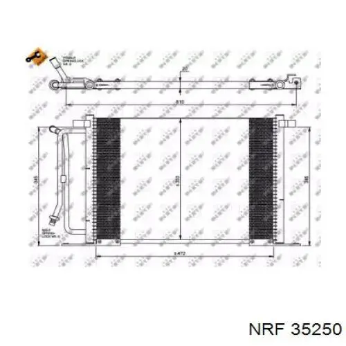 Compre 35250 NRF Radiador de aparelho de ar condicionado