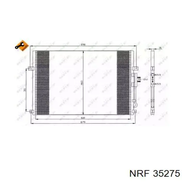 Radiador de aparelho de ar condicionado NRF 35275 preço, a partir de 91,41 USD