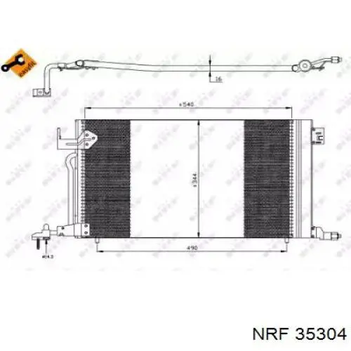 Radiador de aparelho de ar condicionado NRF 35304 preço, a partir de 49,66 USD