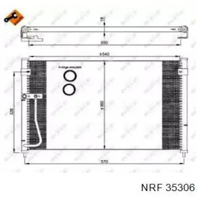 Compre 35306 NRF Radiador de aparelho de ar condicionado