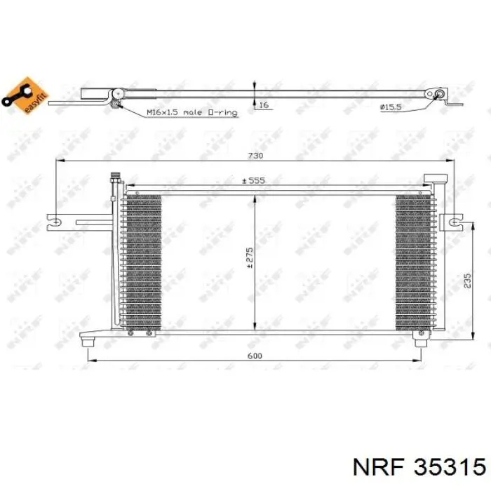 Compre 921106F600 Nissan/Infiniti Radiador de aparelho de ar condicionado
