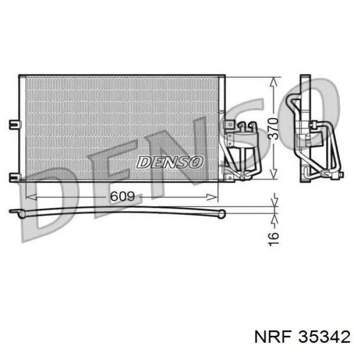 Compre 35342 NRF Radiador de aparelho de ar condicionado