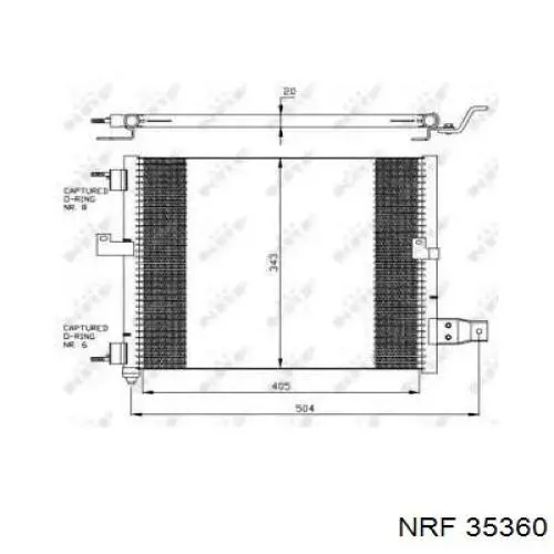 Compre 35360 NRF Radiador de aparelho de ar condicionado