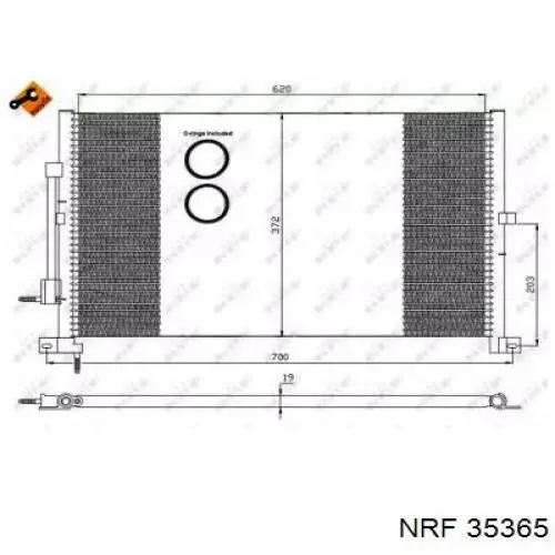 Radiador de aparelho de ar condicionado NRF 35365 preço, a partir de 79,46 USD