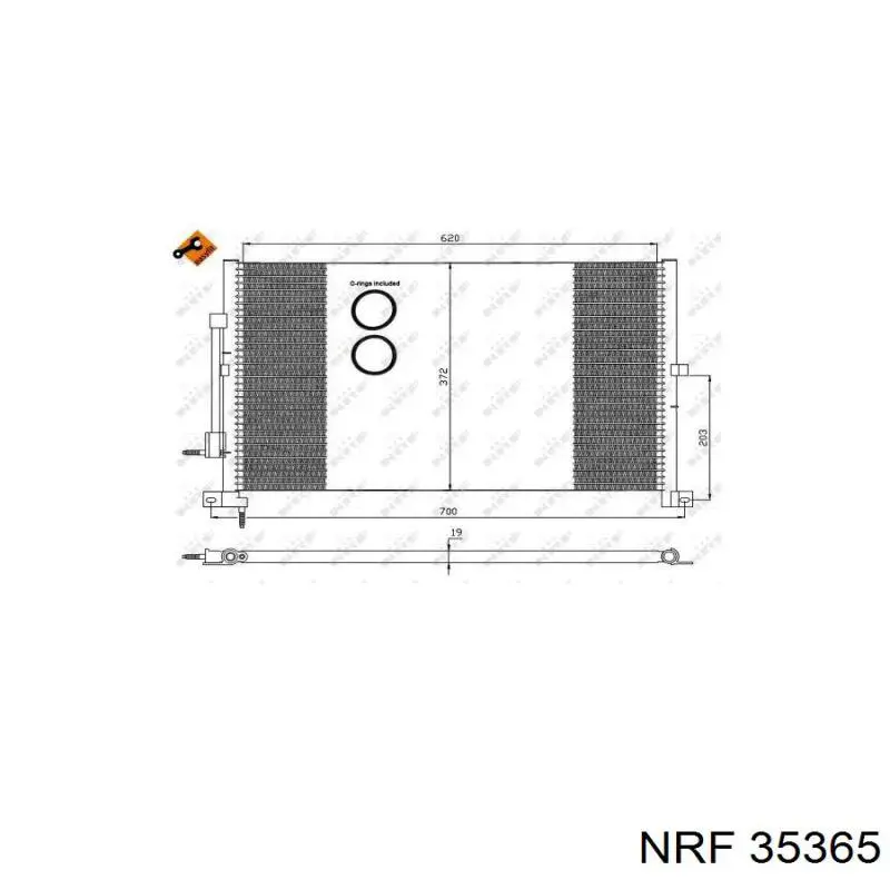 Compre 35365 NRF Radiador de aparelho de ar condicionado