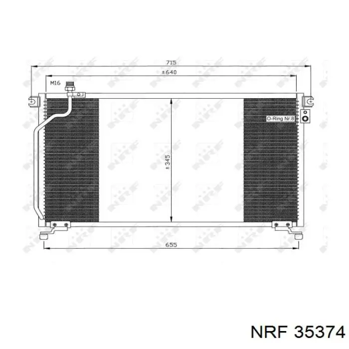 Compre 35374 NRF Radiador de aparelho de ar condicionado