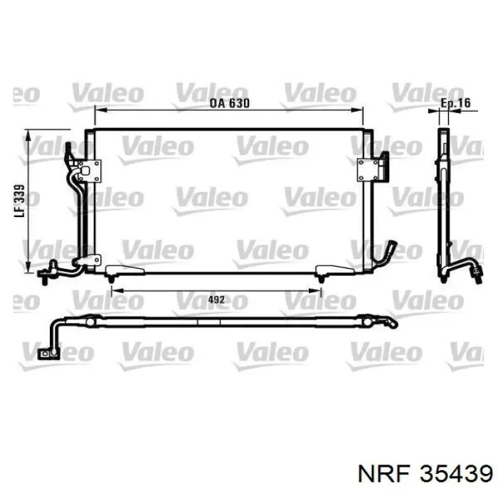 Compre 35439 NRF Radiador de aparelho de ar condicionado