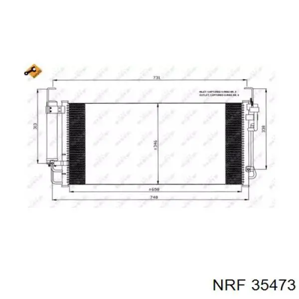 Radiador de aparelho de ar condicionado NRF 35473 preço, a partir de 73,21 USD