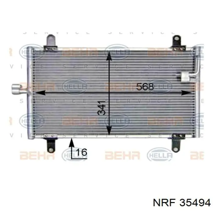 Compre 35494 NRF Radiador de aparelho de ar condicionado