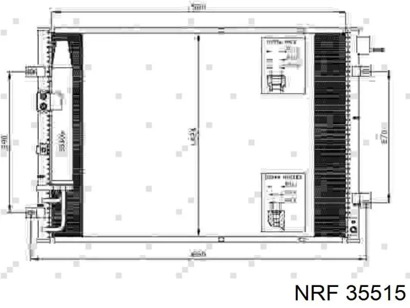 Radiador de aparelho de ar condicionado NRF 35515 preço, a partir de 96,28 USD