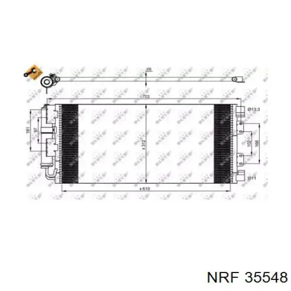 Radiador de aparelho de ar condicionado Ford 4558527 preço, a partir de 72,36 USD