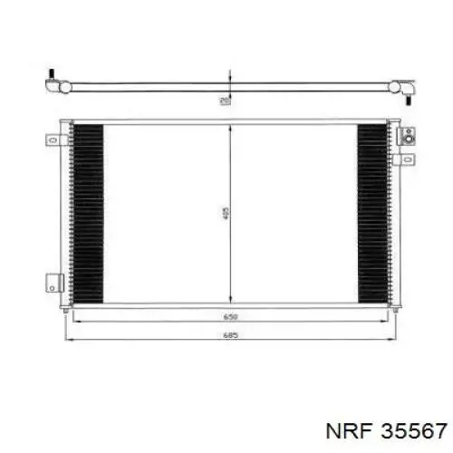 Compre 35567 NRF Radiador de aparelho de ar condicionado