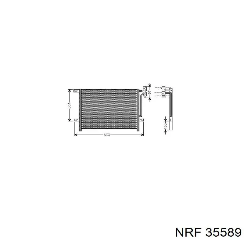 Compre 35589 NRF Radiador de aparelho de ar condicionado