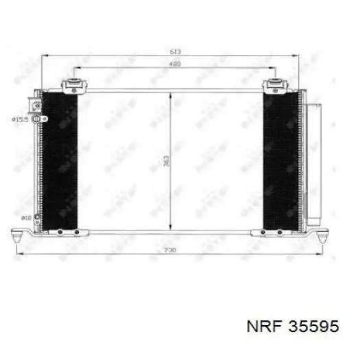 Radiador de aparelho de ar condicionado NRF 35595 preço, a partir de 100,54 USD