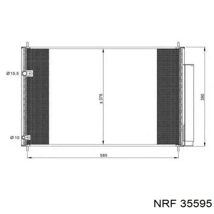 Compre 35595 NRF Radiador de aparelho de ar condicionado