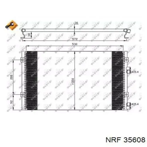 Radiador de aparelho de ar condicionado NRF 35608 preço, a partir de 109,25 USD