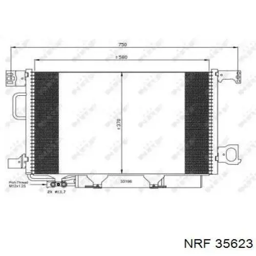 Radiador de aparelho de ar condicionado NRF 35623 preço, a partir de 114,90 USD