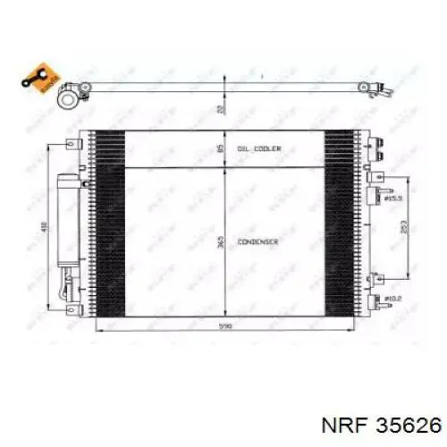 Radiador de aparelho de ar condicionado NRF 35626 preço, a partir de 140,85 USD