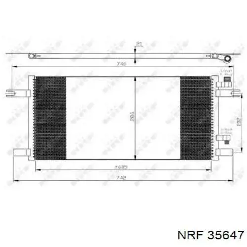 Radiador de aparelho de ar condicionado NRF 35647 preço, a partir de 118,66 USD
