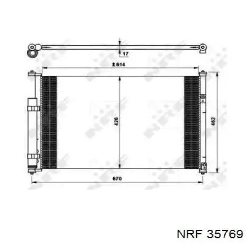 Compre 35769 NRF Radiador de aparelho de ar condicionado