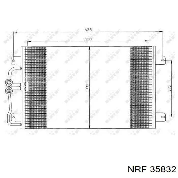 Compre 35832 NRF Radiador de aparelho de ar condicionado
