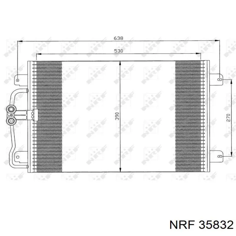 Radiador de aparelho de ar condicionado NRF 35832 preço, a partir de 84,88 USD