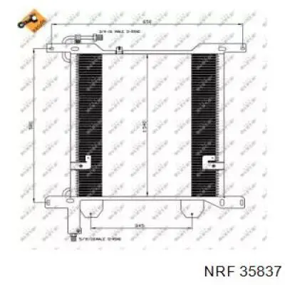 Radiador de aparelho de ar condicionado NRF 35837 preço, a partir de 139,46 USD