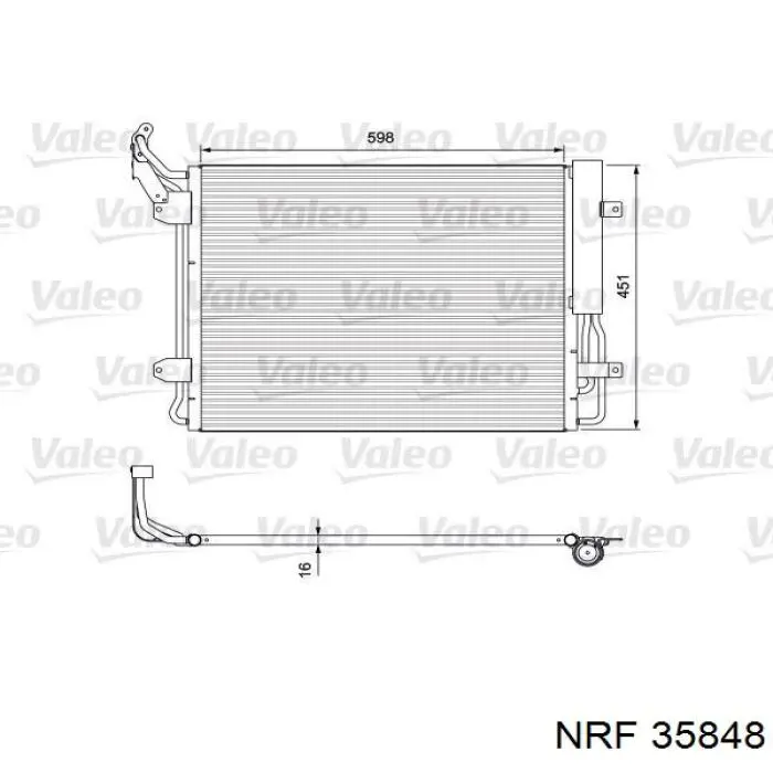 Compre 35848 NRF Radiador de aparelho de ar condicionado